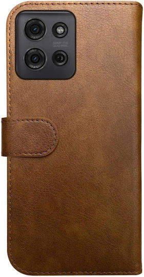 Rosso Element Pu Wallet Δερματίνης Καφέ (Moto G75)