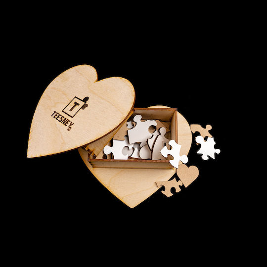 Ξύλινη Συσκευασία Καρδιά Heart Box Standard