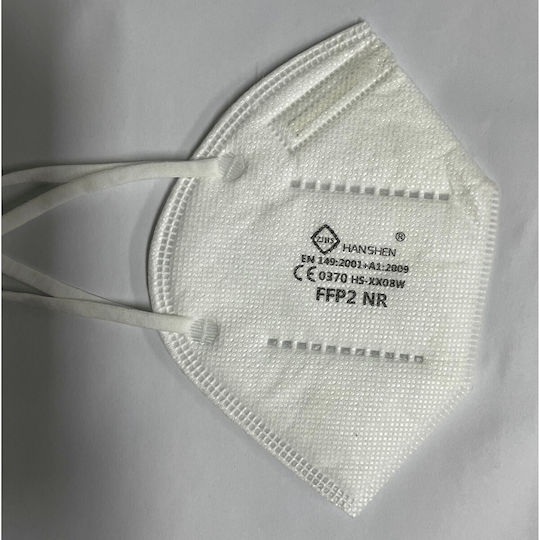 Protective Mask Fabric FFP2 White 5pcs