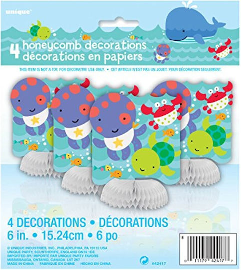 Tabletop Honeycomb Octopus Decoration Figures 15.24cm
