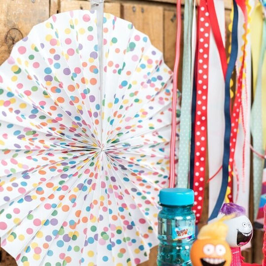 Paper Fan Ball Set/2 45cm Multicolor