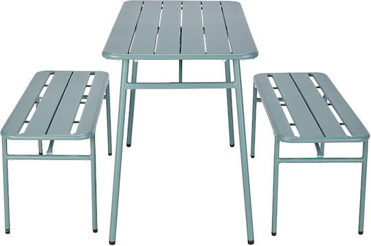 Set Sala De Mese Pentru Exterior 3 Piese Salvie Cu Perne