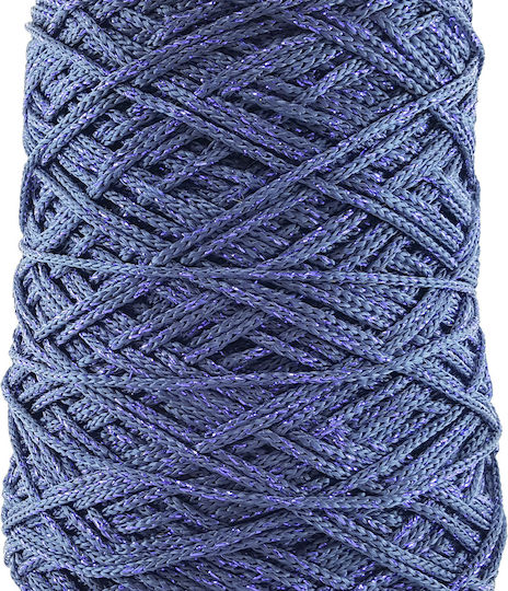 Eros Lurex 300 Gr Greek Economical Yarn Bags Blue Violet Metallic Thread Erl2