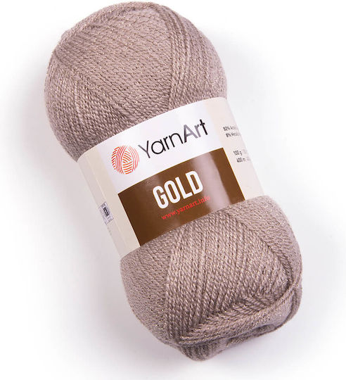 Прежда Art Gold Col 9857 Сиво Бронзово