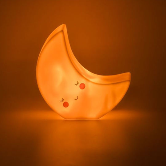 Children's Night Light Battery-Powered Moon Design 13.5x4.3x13.5cm Children's Night Light Battery-Powered Moon Design 13.5x4.3x13.5cm