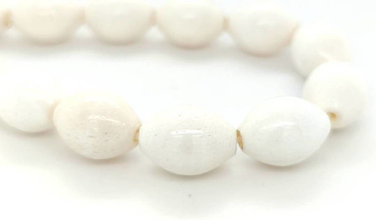 Kompologadiko Camel Bone Worry Beads with Tassel with 21 Beads White