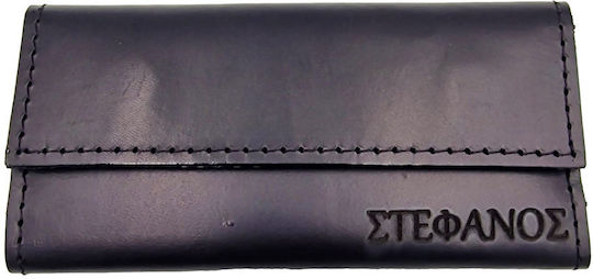 Leather Handmade Tobacco Pouch High-Quality Leather Engraving Black