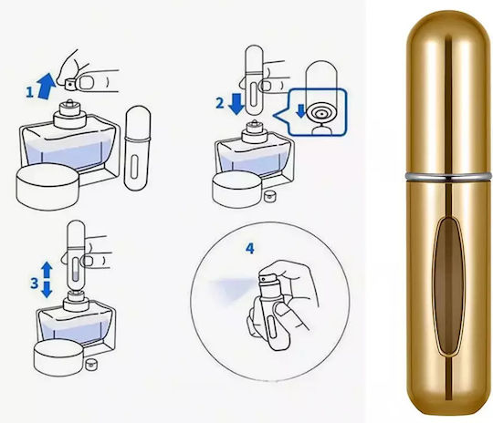 Ατμοποιητής Αρώματος 5ml Χρυσό