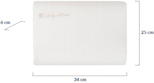 Kikka Boo Βρεφικό Μαξιλάρι Ύπνου Memory Foam Airknit Mint Velvet 25x34εκ.