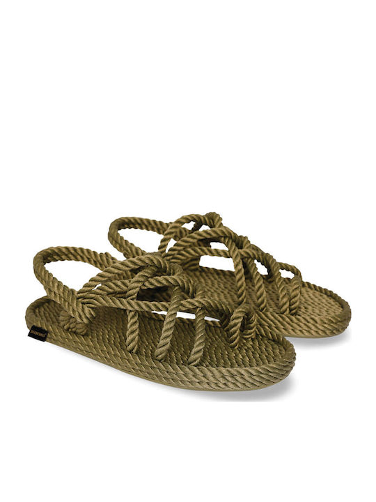 Γυναικεία Σανδάλια Flatforms Χακί