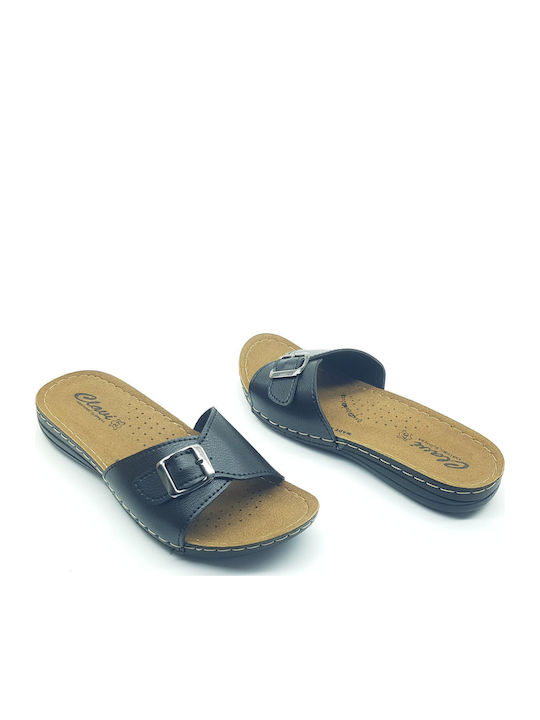 Women's Flat Sandals in Black Color