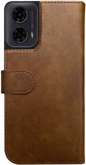 Rosso Element Pu Wallet Piele artificială / Silicon Maro (Moto G35)