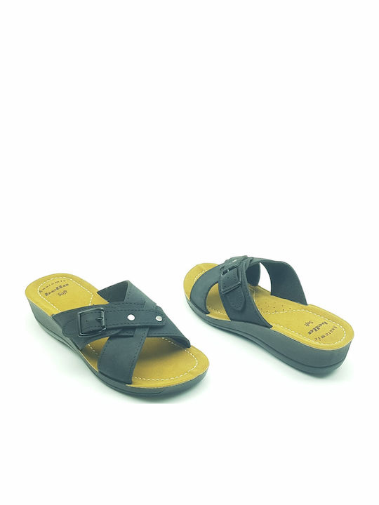 Platforme dama de Vară în Tip Slip On Albastru
