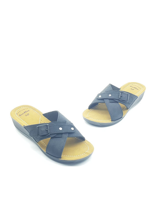 Platforme dama de Vară în Tip Slip On Albastru