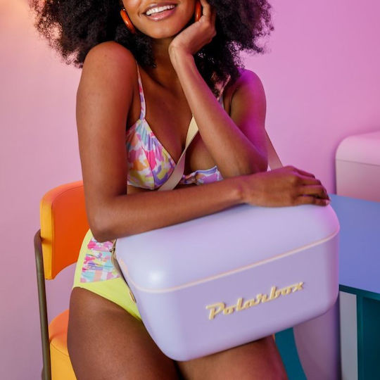 Polarbox Classic & Pop Style Φορητό Ψυγείο 12lt Purple-Orange