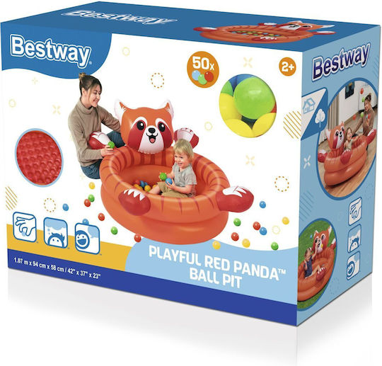 Bestway Παιδική Στρογγυλή Πισίνα Φουσκωτή 107x58εκ. Panda