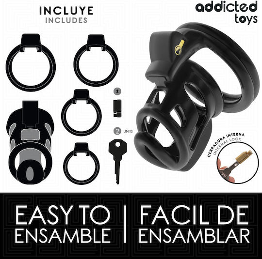 Addicted Toys Κλουβί Πέους σε Μαύρο Χρώμα