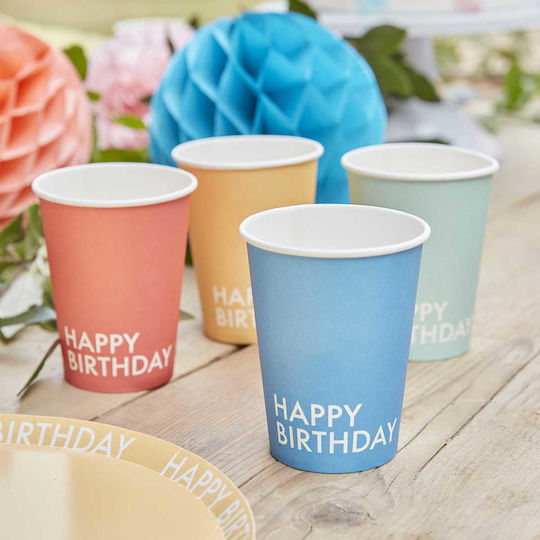 Happy Birthday Glas Für Party 8 Stück