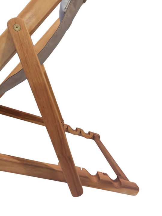 Deckchairs Wooden Mocha 65x110x72cm