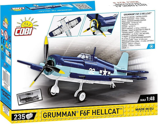 Grumman F6F Hellcat Blocuri 235 Piese
