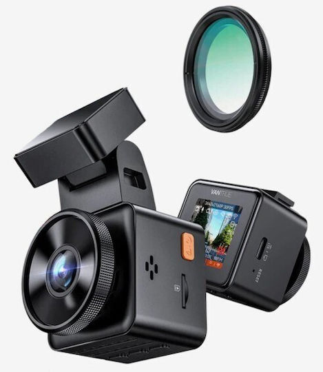 Vantrue E1 Pro Κάμερα DVR Αυτοκινήτου 4K με Οθόνη Wi-Fi, GPS