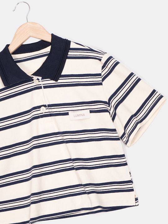Bluze damă T-shirt cu guler bej bej