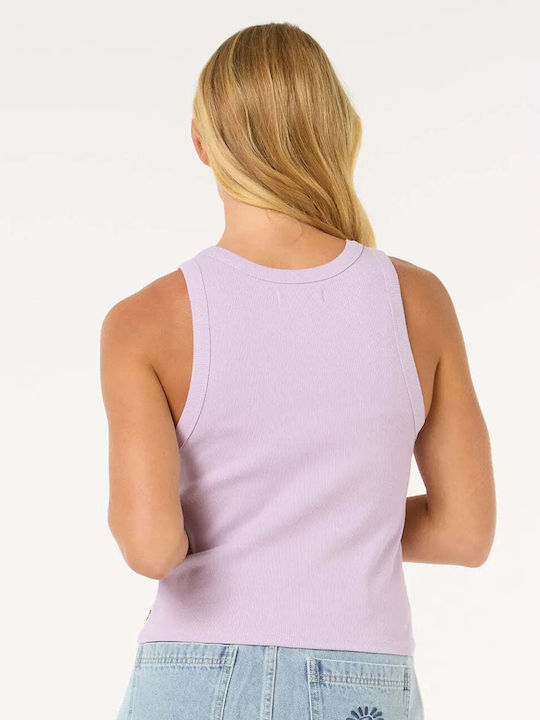 Women's Blouse Cotton Sleeveless Lilac