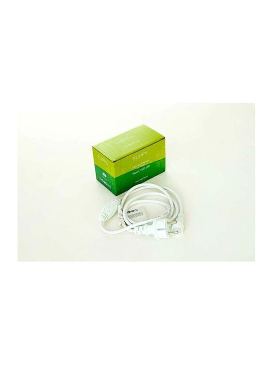 Instalare de Crăciun 50 M 1200 Luminite de Crăciun Ploaie Alb Cald Flashing Sursă de Alimentare Conectabil Extensie de 6.5 M Inclusă Cablul de Cauciuc Alb 220v Flippy