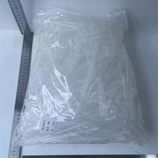 Plastic Sticks Inflating Foil Balloons Flippy 8 Cm Transparent