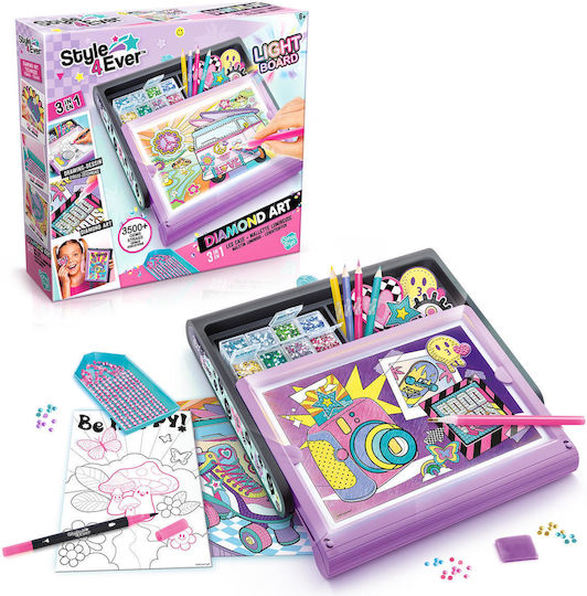 Canal Toys Painting Style 4 Ever Diamond Art 3in1 Led Case 300 for Children 3+ years Years