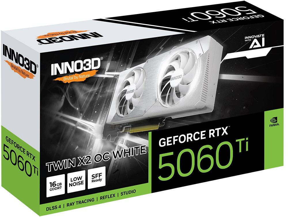 Inno 3D GeForce RTX 5060 Ti 16GB GDDR7 Twin X2 OC White Κάρτα Γραφικών