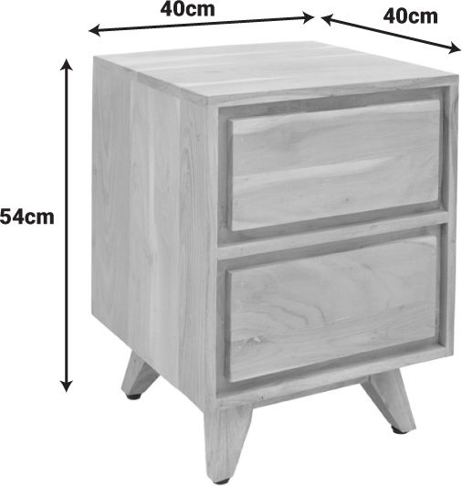 Emira από Μασίφ Ξύλο Μπεζ 40x40x54cm 376-000002 Emira από Μασίφ Ξύλο Μπεζ 40x40x54cm 376-000002