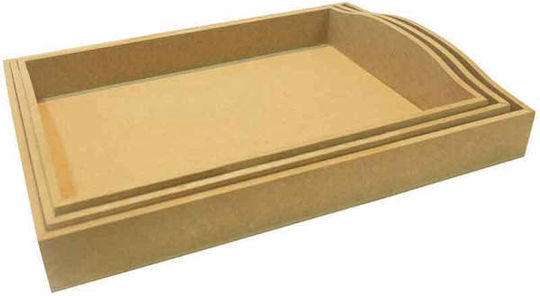 Holz MDF Tablett 25,8x34,5 cm