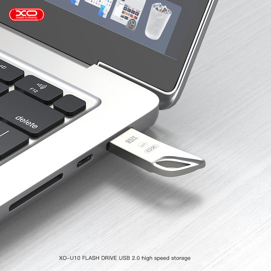 XO U10 32GB USB 2.0 Stick Argintiu
