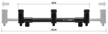 Adjustable Buzzbar Delphin Fleximag Buzz XL 25 35 Cm 3 Fishing Rod Holders Magnetic