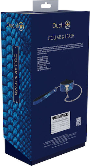 Halsband in Blau Farbe