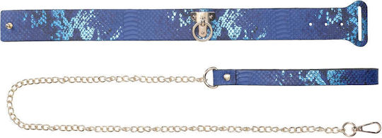 Halsband in Blau Farbe