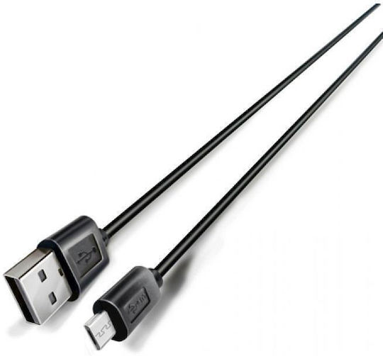 Grundig Regular USB 2.0 to micro USB Cable Μαύρο 1m (19.02.0039) 1τμχ