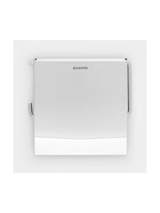 Brabantia Επιτοίχια Χαρτοθήκη Πλαστική Ασημί