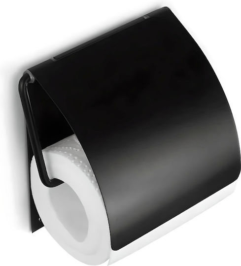 Karag Wandmontierter Papierhalter Quattro Schwarze
