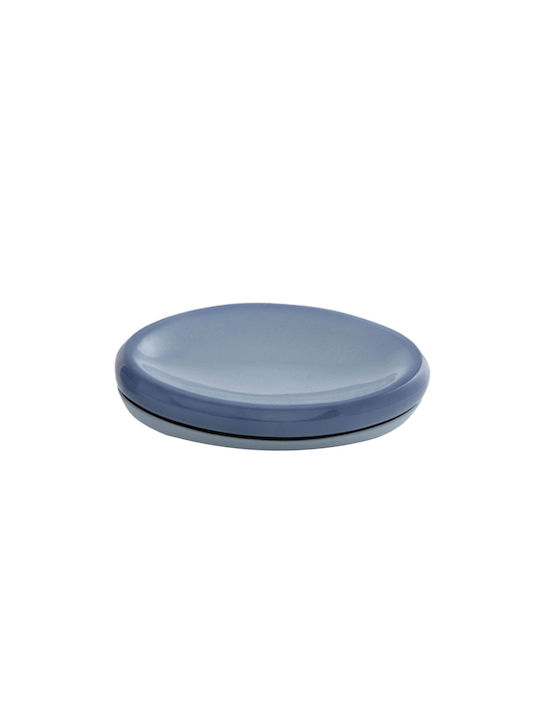 Nef-Nef Homeware Glass Επιτραπέζια Σαπουνοθήκη Γυάλινη Μπλε