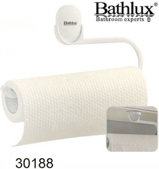 Bathlux Επιτοίχια Χαρτοθήκη Πλαστική Λευκή
