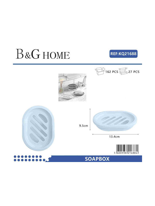 502021 Soap Dish Plastic Blue