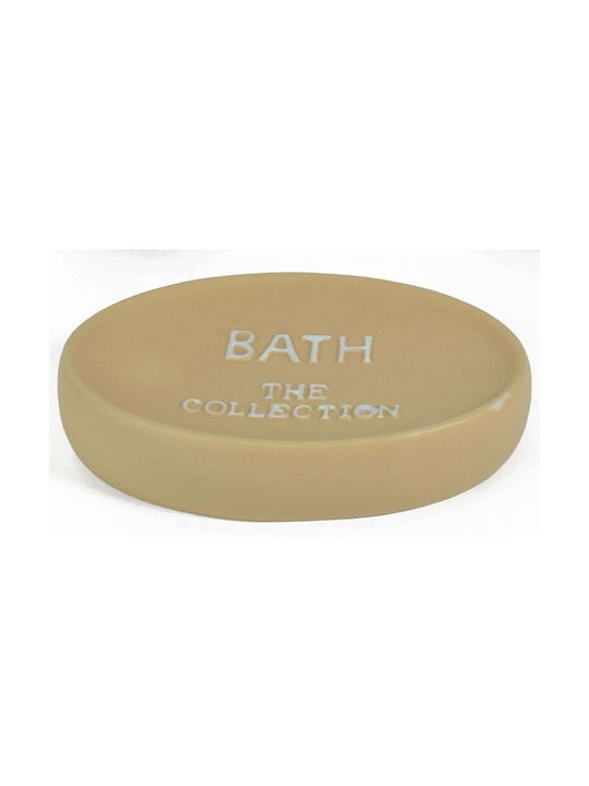 Estia The Collection Σαπουνοθήκη Επιτραπέζια Κεραμική Μπεζ