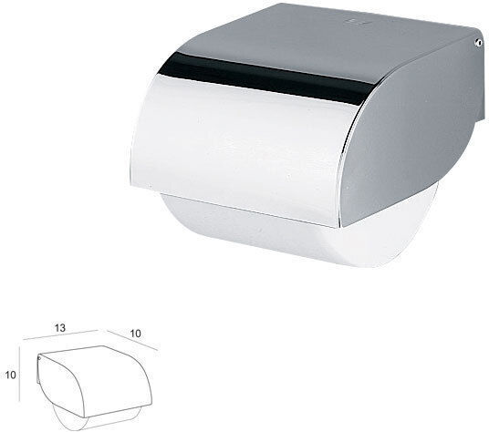 Inda Hotellerie Wall-mounted Paper Holder Metallic Silver