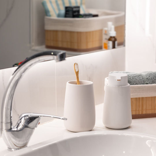 Estia Fjord Tabletop Cup Holder Ceramic White