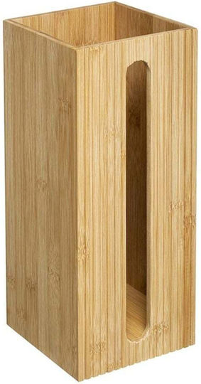174539 Floor Paper Holder Bamboo Brown