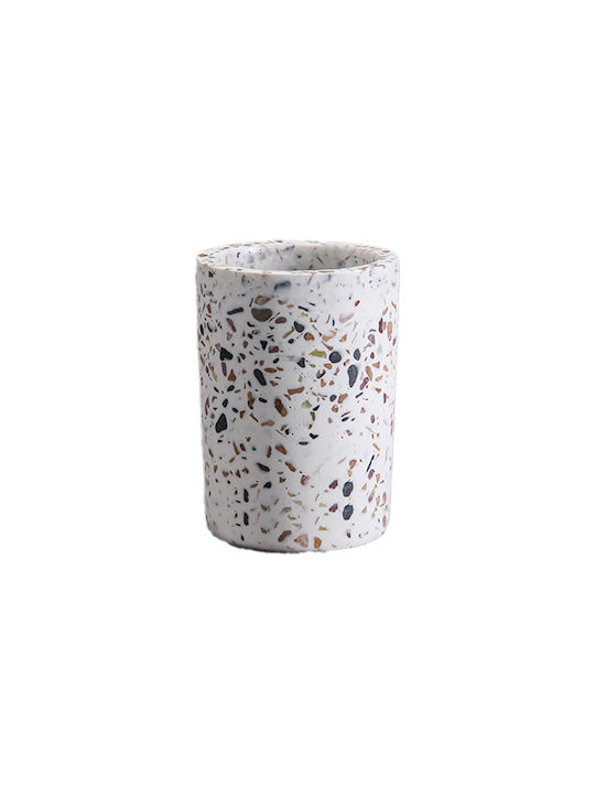 Cyclops Terrazzo Επιτραπέζια Ποτηροθήκη Πλαστική Λευκή