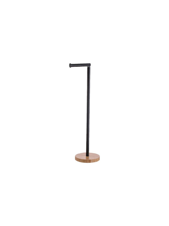 Sidirela Floor Paper Holder Bamboo Black