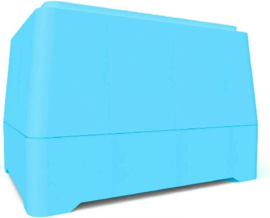 Biovene Badezimmerbox mit Saugnapf Blau